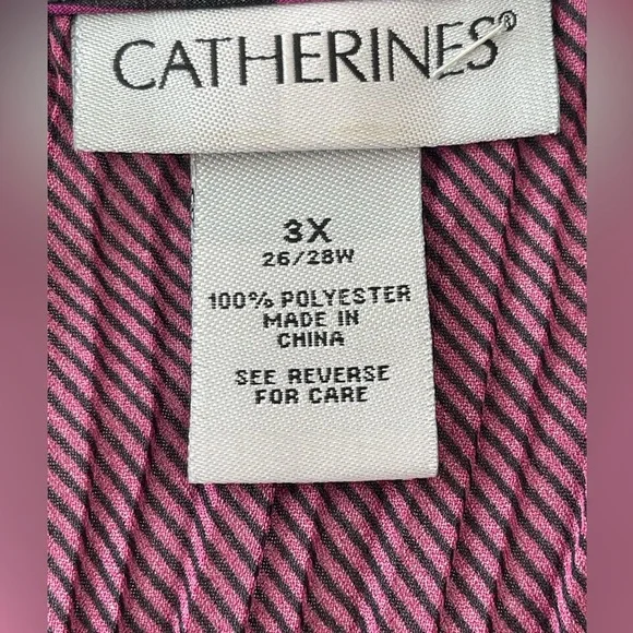 Women’s Catherine’s 3X Art To Wear Crinkle Embellished Collar Top Bell Sleeve‎ - Picture 6 of 7